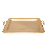 Tresors Gocce Full Gold Rectangular Tray