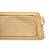 Tresors Gocce Full Gold Rectangular Tray