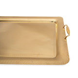 Tresors Gocce Full Gold Rectangular Tray
