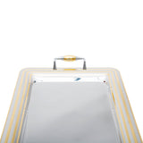 Tresors Pied De Poule Gold Rectangular Tray