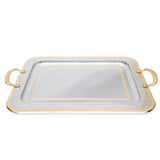 Tresors Eclectic Gold Rectangular Tray
