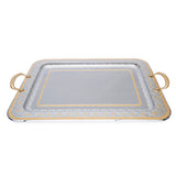 Tresors Eclectic Gold Rectangular Tray