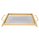 Tresors Light Gold Rectangular Tray
