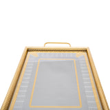 Tresors Light Gold Rectangular Tray
