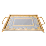 Tresors Sherry Gold Rectangular Tray 60x49 Cm