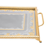 Tresors Sherry Gold Rectangular Tray 60x49 Cm