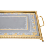 Tresors Sherry Gold Rectangular Tray 60x49 Cm