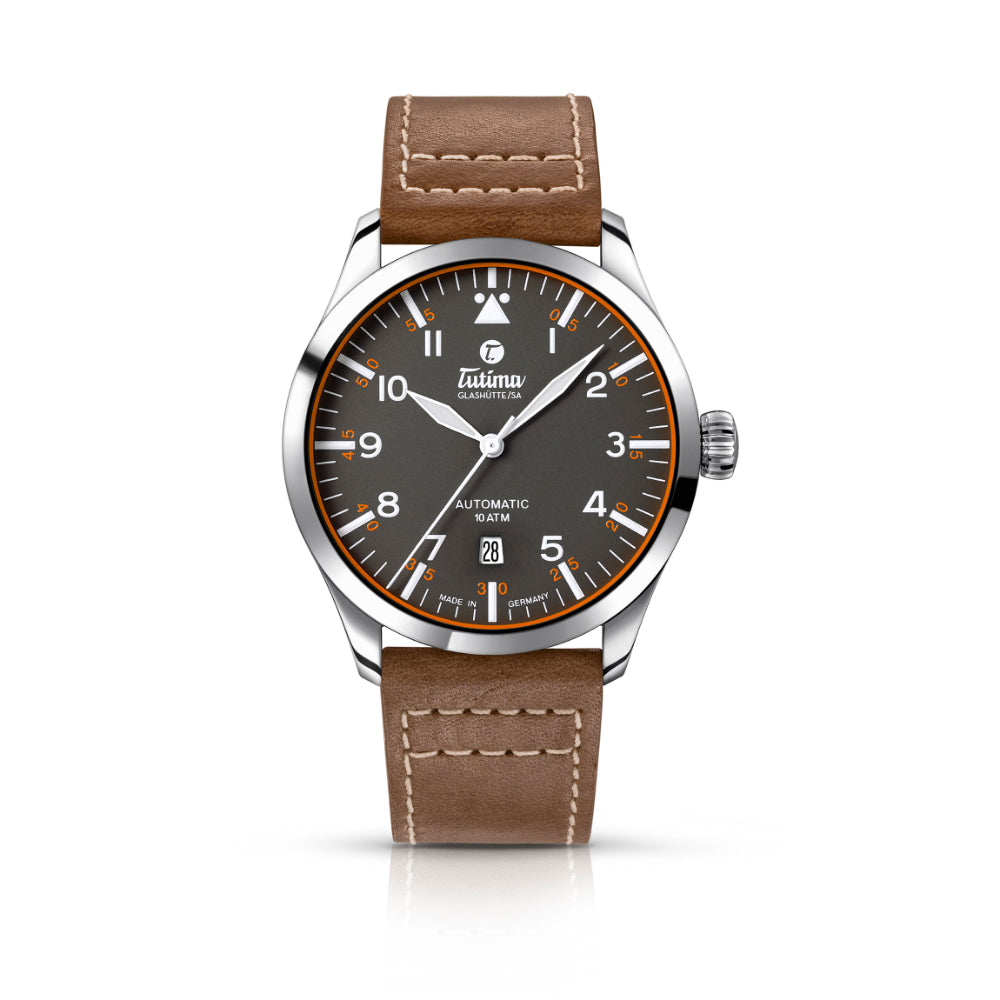Tutima Glashütte Flieger Automatic Grey 41mm | GCC | Luxury Watches | Mens | Mens Watches