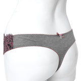 Twinset Thong Panty Grey/Old Rose Large