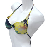 Twinset Push Up Bikini Top Galaxy Blue/Yellow Small-B