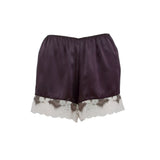 Twinset Shorts Purple Black Large