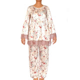 Twin Set Blouse Print Flower Ivory Size Small