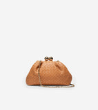 Small Woven Leather Clutch