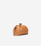 Small Woven Leather Clutch