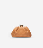 Small Woven Leather Clutch