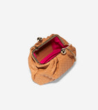Small Woven Leather Clutch