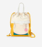 Radiant Nylon Drawstring Backpack