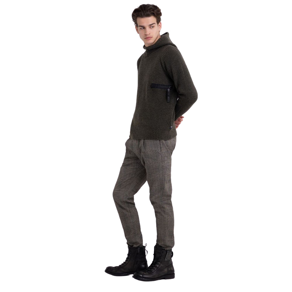 Recycled Wool sweater with Hood