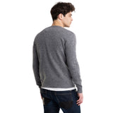 Aged Eco Crewneck Sweater in Wool and Viscose