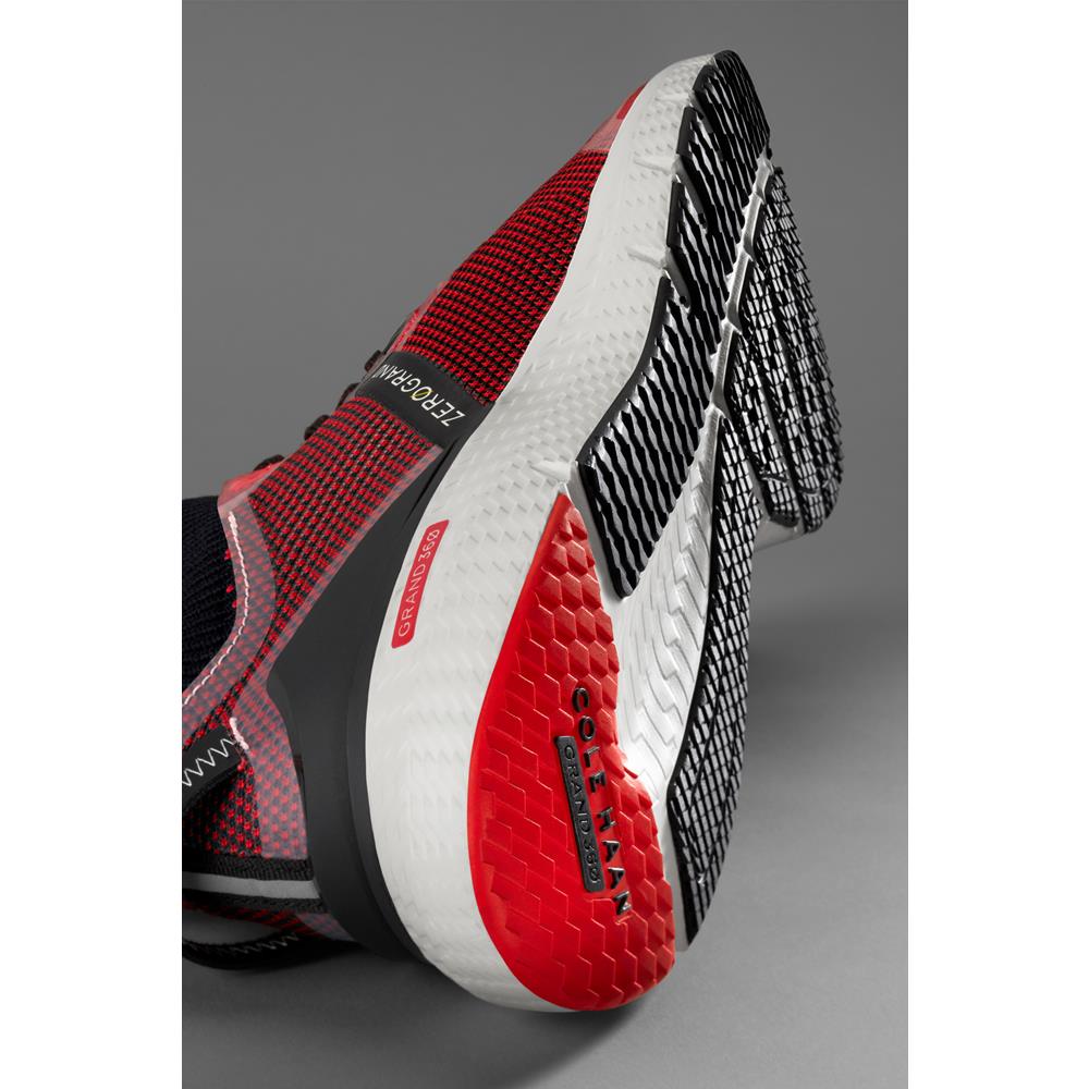 حذاء كول هان زيرو غراند لتجاوز العداء اللون الأبيض اللهب القرمزي 