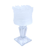 Cristal De Paris Lily Candlestick Red 20cm