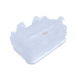 Cristal De Paris Horses Rectangular Tissue Box Clear Frosted - Blue Salon