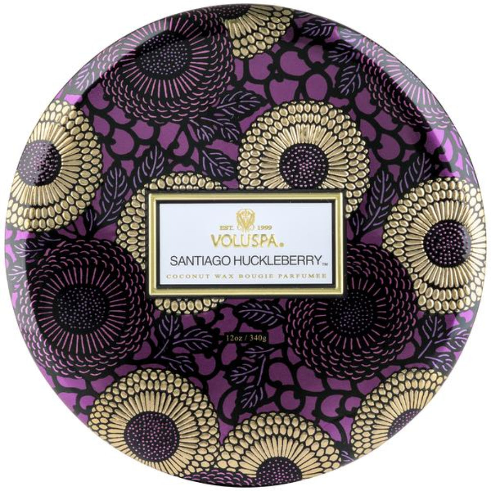 Voluspa Limited Edition Santiago Huckleberry 3 Wick Candle | Candle | Home Candle | Linen Candle Voluspa Limited Edition Santiago Huckleberry 3 Wick Candle | Candle | Home Candle | Linen Candle