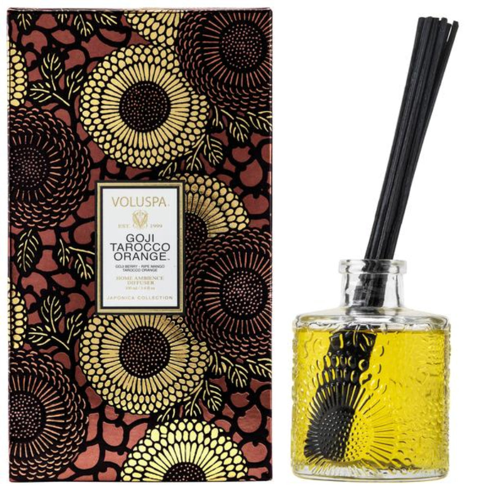 Voluspa Limited Edition Goji Tarocco - Home Ambience Diffuser | Fragrance Voluspa Limited Edition Goji Tarocco - Home Ambience Diffuser | Fragrance