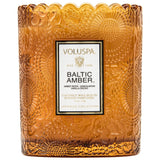 Voluspa Baltic Amber Boxed Scallop Candlepot