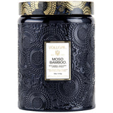Voluspa Moso Bamboo Large Glass Jar Candle