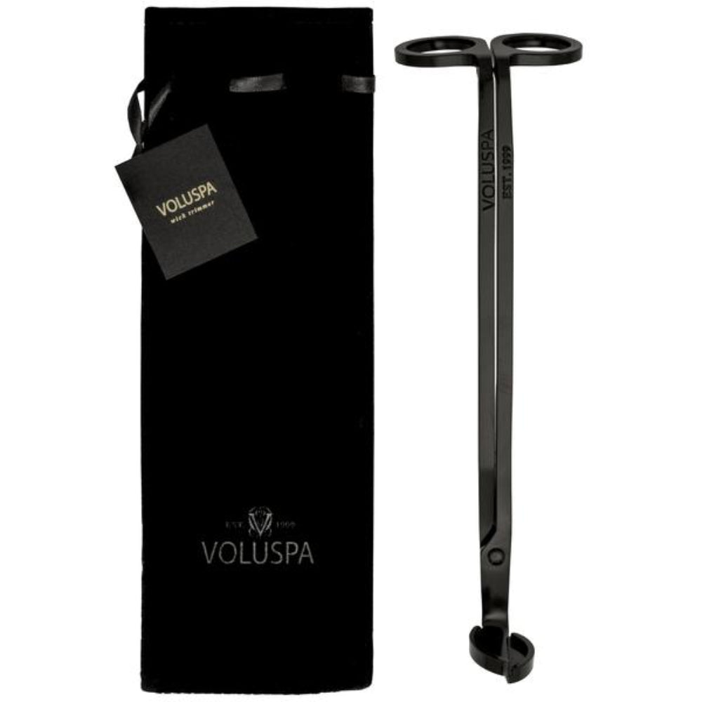 Voluspa Black Wick Trimmer Velour Bag | Accessories | Linen Candle Voluspa Black Wick Trimmer Velour Bag | Accessories | Linen Candle