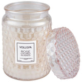 Voluspa Rose Colored Glasses Large Glass Jar With Glass Lid
