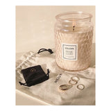 Voluspa Rose Colored Glasses Large Glass Jar With Glass Lid