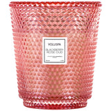 Voluspa Blackberry Rose Oud 5W Hearth Candle With Lid