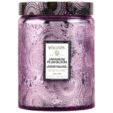 Voluspa Japanese Plum Bloom Large Glass Jar Candle