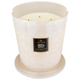 Voluspa Santal Vanille 123 Oz. Hearth 5 Wick Glass Candle W/ Lid
