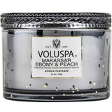 Voluspa Boxed Makassar Ebony & Peach -Corta Maison Candle With Lid
