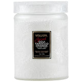 Voluspa Spiced Goji Tarocco Orange Large Jar W/ Glass Lid