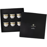 Versace By Rosenthal Virtus Gala Set 6 cups  White small without handle, Size 0,08 L