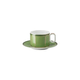 Versace Signum Fern Combi Cup And Saucer, Size 0.35L