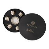 Versace Virtus Gala White Set 6 Espresso Cup And Saucer, Size 0.09L