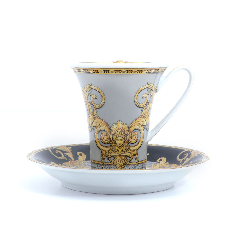 Versace Prestige Gala Cups and Saucers Set of 6 | Drinkware Versace Prestige Gala Cups and Saucers Set of 6 | Drinkware