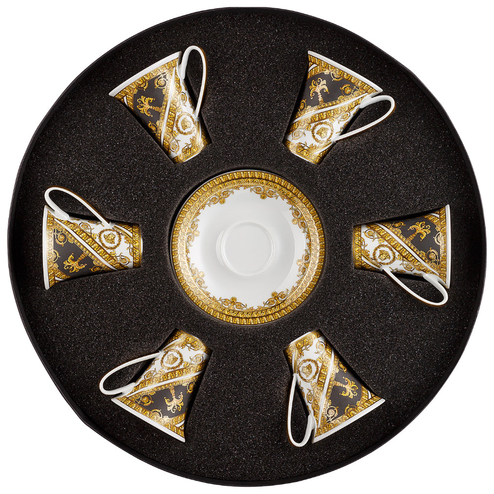 Versace I Love Baroque Cups and Saucers Set of 6 | Drinkware Versace I Love Baroque Cups and Saucers Set of 6 | Drinkware