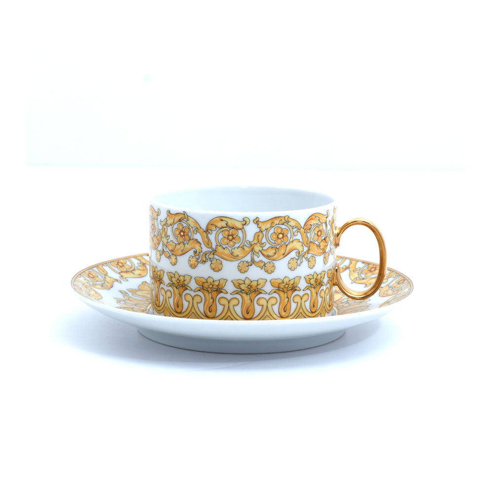 Versace Medusa Rhapsody Cups and Saucers Set of 6 | Drinkware Versace Medusa Rhapsody Cups and Saucers Set of 6 | Drinkware