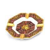 Versace Scala Palazzo Rosa Ashtray Size 14 Cm - Blue Salon