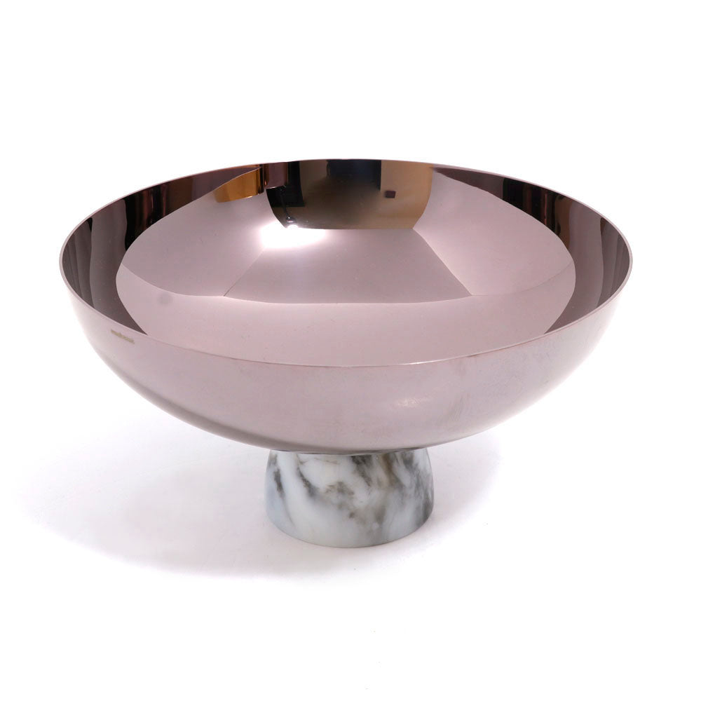 Sambonet Madame Pvd Parfait Amour Base Resin Cup w/ Foot White Marble | Accessories Sambonet Madame Pvd Parfait Amour Base Resin Cup w/ Foot White Marble | Accessories
