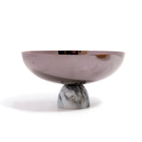 Sambonet Madame Pvd Parfait Amour Base Resin Cup w/ Foot White Marble