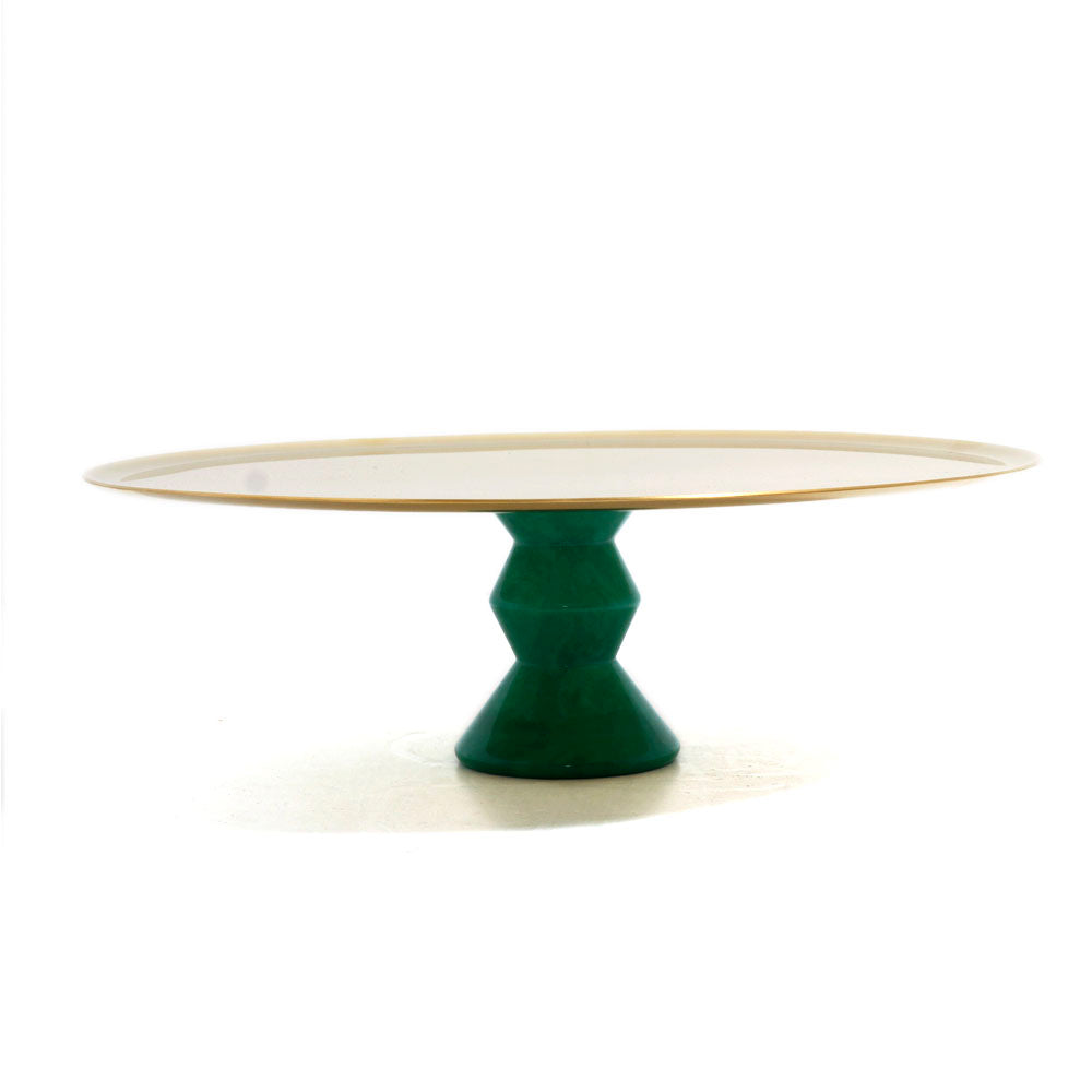 Sambonet Madame Gold Base Resin Stand Green Malachite | Accessories Sambonet Madame Gold Base Resin Stand Green Malachite | Accessories