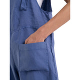 Relaxed Fit Linen Overalls
