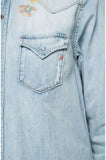 Replay Women's Deep Blue Denim Shirt